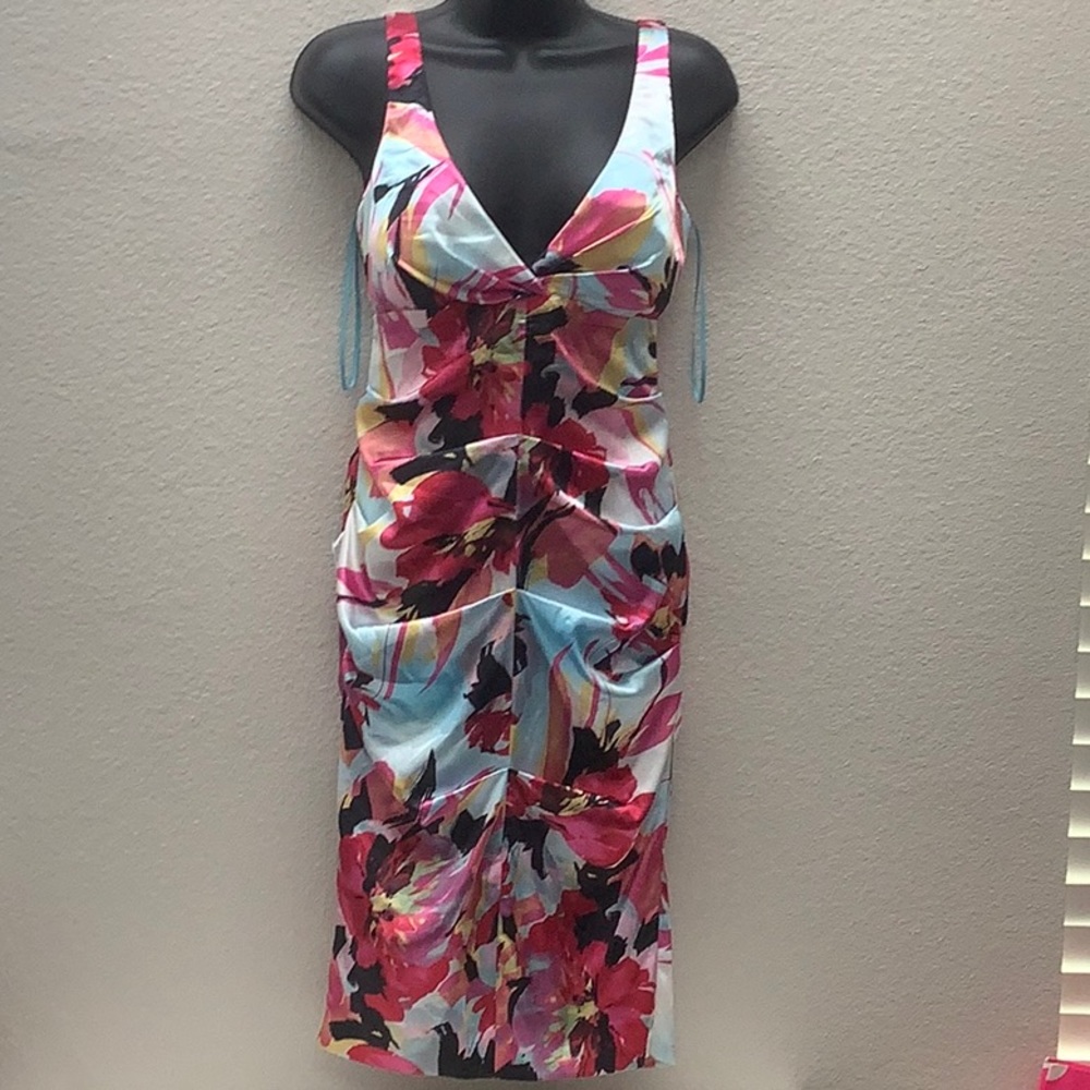 Cache Floral Mini Dress